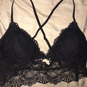 Abercrombie & Fitch Black Lace Bra
